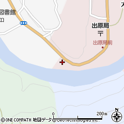 徳島県那賀町（那賀郡）木頭出原（マツギ）周辺の地図