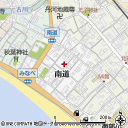 和歌山県日高郡みなべ町南道55周辺の地図