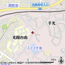 福岡県福津市手光1815周辺の地図