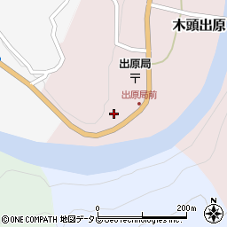 徳島県那賀郡那賀町木頭出原ノボリ21周辺の地図