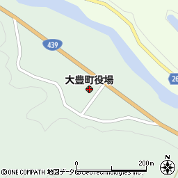 高知県長岡郡大豊町周辺の地図