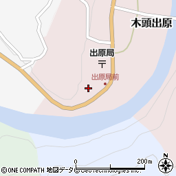 徳島県那賀郡那賀町木頭出原ノボリ周辺の地図