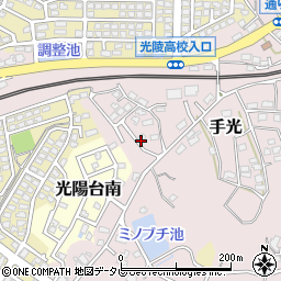福岡県福津市手光1814周辺の地図