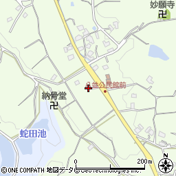福岡県福津市八並605-2周辺の地図