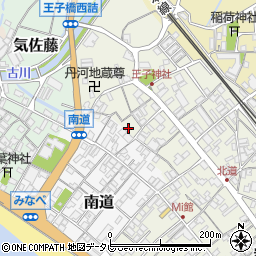 和歌山県日高郡みなべ町北道79周辺の地図