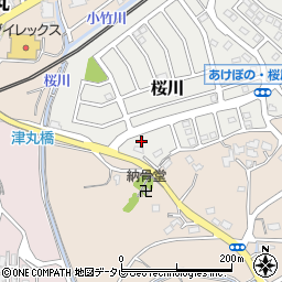 福岡県福津市桜川21-3周辺の地図