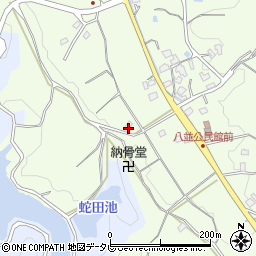 福岡県福津市八並595周辺の地図