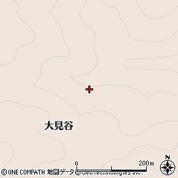 徳島県那賀郡那賀町川俣クボ周辺の地図