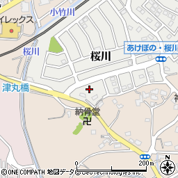 福岡県福津市桜川21-4周辺の地図