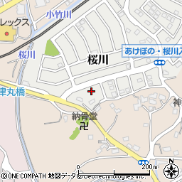 福岡県福津市桜川21-5周辺の地図