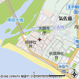 和歌山県日高郡みなべ町山内1447周辺の地図
