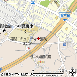 福岡県福津市久末251周辺の地図