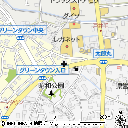 若竹丸福津店周辺の地図