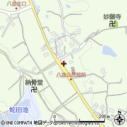 福岡県福津市八並686周辺の地図