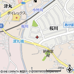 福岡県福津市桜川2-3周辺の地図