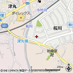 福岡県福津市桜川2-5周辺の地図