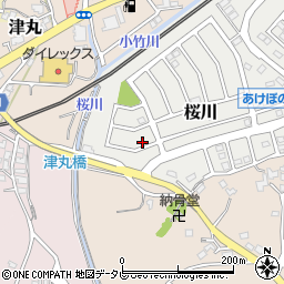 福岡県福津市桜川2-2周辺の地図