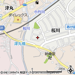 福岡県福津市桜川2周辺の地図