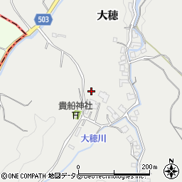 福岡県宗像市大穂周辺の地図