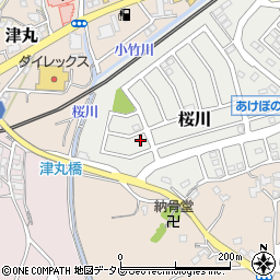 福岡県福津市桜川2-11周辺の地図