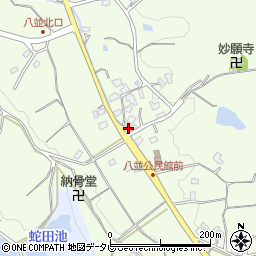 福岡県福津市八並688周辺の地図