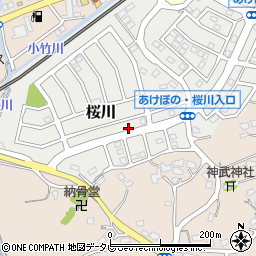 福岡県福津市桜川15周辺の地図