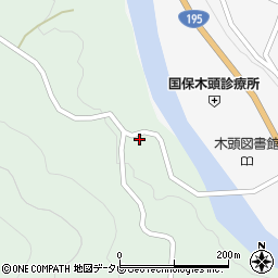 徳島県那賀郡那賀町木頭南宇コヲチ周辺の地図