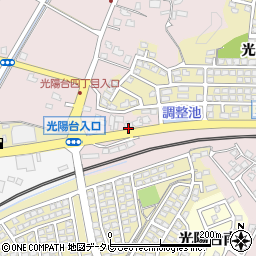 福岡県福津市手光1617周辺の地図