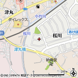 福岡県福津市桜川3-2周辺の地図