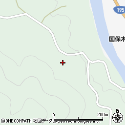 徳島県那賀郡那賀町木頭南宇ヲカダ2周辺の地図