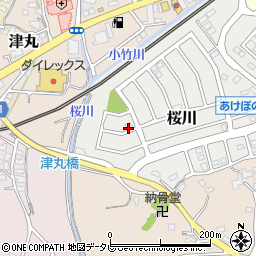 福岡県福津市桜川3-1周辺の地図
