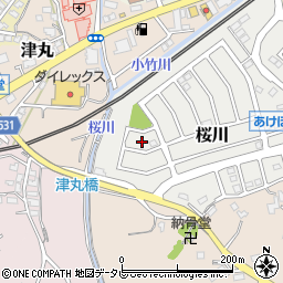 福岡県福津市桜川3周辺の地図