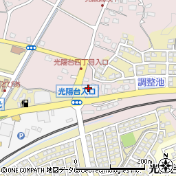 福岡県福津市手光1608周辺の地図