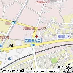 福岡県福津市手光1608-1周辺の地図