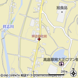 拝志神社前周辺の地図