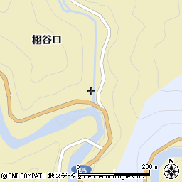 徳島県那賀郡那賀町木頭折宇栩谷口周辺の地図