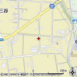 愛媛県伊予市上三谷甲-552周辺の地図