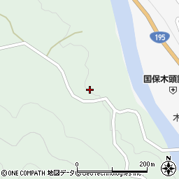 徳島県那賀郡那賀町木頭南宇ヲカダ周辺の地図