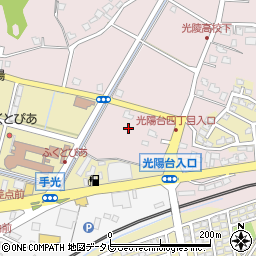 福岡県福津市手光1898周辺の地図