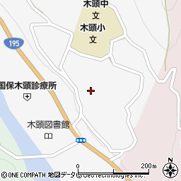 徳島県那賀郡那賀町木頭和無田ナカスジ周辺の地図