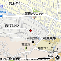 福岡県福津市あけぼの25周辺の地図