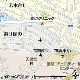 福岡県福津市あけぼの25-7周辺の地図