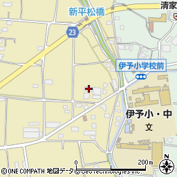 愛媛県伊予市上三谷甲-502周辺の地図