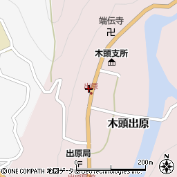 徳島県那賀郡那賀町木頭出原シモマチ周辺の地図