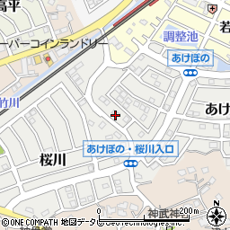 福岡県福津市あけぼの1-7周辺の地図