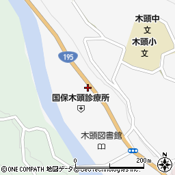 徳島県那賀町（那賀郡）木頭和無田（イワツシ）周辺の地図