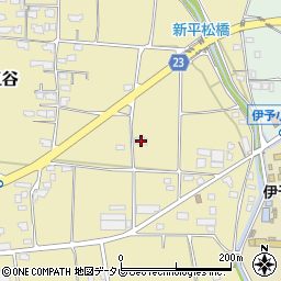 愛媛県伊予市上三谷甲-516周辺の地図