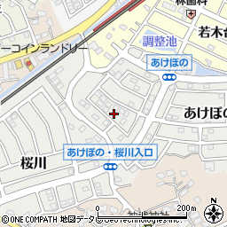 福岡県福津市あけぼの3周辺の地図