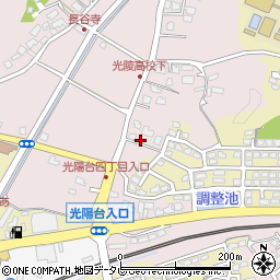 福岡県福津市手光1597周辺の地図
