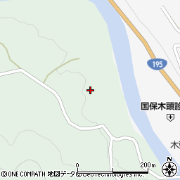 徳島県那賀郡那賀町木頭南宇ヲカダ51周辺の地図